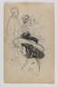 Recto: Man Reading; Verso: Young Girl