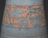 Brooklyn Museum: Tear Drop Shaped Vase with Painted Designs of Maidens, Cows, Swamp Plants, etc.