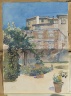 Spanish Sketch Mounted in Scrap Book