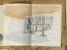 Spanish Sketch Mounted in Scrap Book