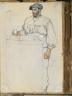 Spanish Sketch Mounted in Scrap Book