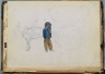 Spanish Sketch Mounted in Scrap Book