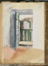Spanish Sketch Mounted in Scrap Book