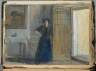 Spanish Sketch Mounted in Scrap Book