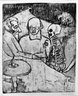 Brooklyn Museum: Patient, Physican, Death and Devil (Kranker, Artz, Tod und Teufel)
