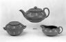 Three-Piece Tea Set Consisting of Teapot with Cover, Sugar Bowl with Cover and Creamer