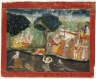 Krishna and Balarama on Their way to Mathura, Folio from a Dispersed Bhagavata Purana Series
