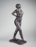 Dancer at Rest, Hands Behind Her Back, Right Leg Forward (Danseuse au repos, les mains sur les hanches, jambe droite en avant, premi&Atilde;&uml;re &Atilde;&copy;tude)