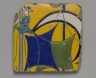 Tile Fragment Depicting a Sailor on the Mast of a Ship