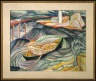 Skiff in Waves (recto) and Figures in Landscape (verso)