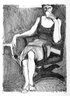 Seated Woman Drinking from Cup
