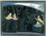 Krishna Gazes Longingly at Radha, Page from the "Lumbagraon Gita Govinda" Series