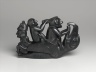 Figural Group: Raven Surmounted by Three Seated Figures