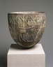 Faience Vessel with Procession of Four Bulls