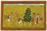 Vali and Sugriva Fighting, Folio from the Dispersed 