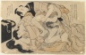 Amorous Couple (woodblock print)