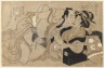 Amorous Couple (woodblock print)
