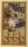 Rustam Lassoes the Khagan of China, Folio from a Manuscript of the Shah-Nama of Firdausi