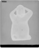 Seated Figure with Arms Raised to Head