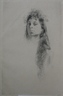 Head of a Girl with Long Hair