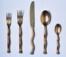 Dinner Fork from a 5 Piece Place Setting, Sphere Pattern