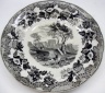 Plate, European Scenery Pattern