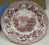 Plate, European Scenery Pattern