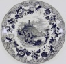 Bowl, European Scenery Pattern