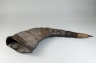 Carved Horn Buffalo Drinking Cup