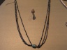Three Strand Necklace with Scarab