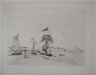 Jetee en bois dans le port de Honfleur