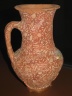 Inscribed Funerary Vessel Painted to Imitate Stone