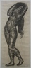 Nude Figure with Arms Above Head