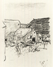 Landscape. Illustration for "La Vie de Sainte Monique"