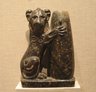Serpentine Statuette of Seated Lion