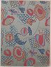 (Semi-abstract Floral Design on Gray Background)