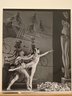 [Untitled]  (Male and Female Ballet Dancers in Front of Painting of Men on Bicycles)