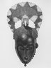 Mask with Crescent Shaped Form Above Face and Figure of an Elephant