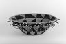 Gift or Jewel Basket with black and red feathers