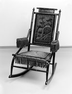 Brooklyn Museum: Rocking Chair (Faux Bamboo/Aesthetic Movement style)
