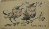 Brooklyn Museum: 1 of a Set of 6 Postcards: Spring Has Came