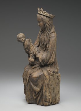 Brooklyn Museum: Seated Figure of the Virgin Holding the Christ Child