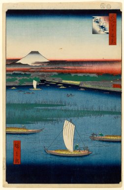 Brooklyn Museum: Mitsumata Wakarenofuchi, No. 57 from One Hundred Famous Views of Edo