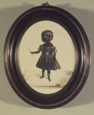Brooklyn Museum: Silhouette of Full Length Little Girl