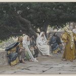 The Pharisees and the Saduccees Come to Tempt Jesus (Les pharisiens et les saduc&eacute;ens viennent pour tenter J&eacute;sus)