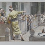 The Healed Blind Man Tells His Story to the Jews (Laveugle-n&eacute; gu&eacute;ri sexplique avec les Juifs)