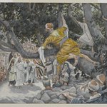 Zacchaeus in the Sycamore Awaiting the Passage of Jesus (Zach&eacute;e sur le sycomore attendant le passage de J&eacute;sus)