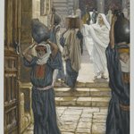 Jesus Forbids the Carrying of Loads in the Forecourt of the Temple (J&eacute;sus emp&ecirc;che de porter les fardeaux dans le parvis du Temple)
