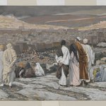 The Disciples Having Left Their Hiding Place Watch from Afar in Agony (Les disciples ayant quitt&eacute; leur retraite assistent de loin au supplice)