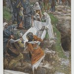 The Body of Jesus Carried to the Anointing Stone (Le corps de J&eacute;sus port&eacute; &agrave; la pierre de lonction)